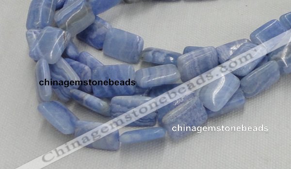 CAG565 16 inches 22*30mm rectangle blue agate beads wholesale