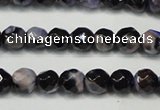 CAG5655 15 inches 4mm faceted round fire crackle agate beads