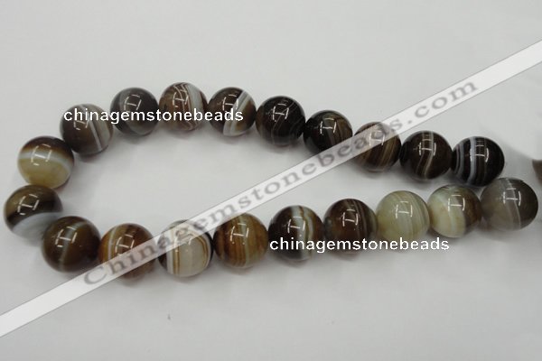 CAG5907 15 inches 20mm round Madagascar agate gemstone beads