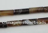 CAG5918 15 inches 6*16mm tube Madagascar agate gemstone beads