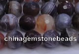 CAG5961 15.5 inches 8mm faceted round botswana agate beads wholesale