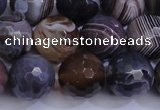 CAG5963 15.5 inches 12mm faceted round botswana agate beads wholesale