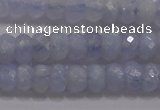 CAG5993 15.5 inches 4*6mm faceted rondelle blue lace agate beads