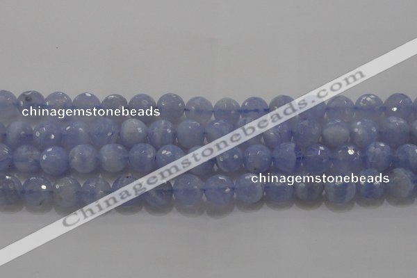 CAG5998 15.5 inches 10mm faceted round blue lace agate beads