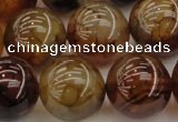 CAG6050 15.5 inches 18mm round dragon veins agate beads