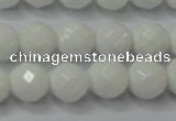 CAG6101 15.5 inches 6mm faceted round white agate gemstone beads