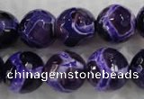 CAG6145 15 inches 10mm faceted round tibetan agate gemstone beads