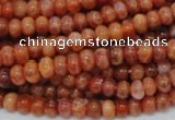 CAG615 15.5 inches 4*8mm rondelle natural fire agate beads