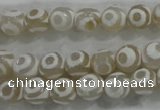CAG6173 15 inches 14mm faceted round tibetan agate gemstone beads