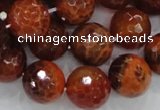 CAG626 15.5 inches 20mm faceted round natural fire agate beads