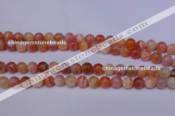 CAG6342 15 inches 8mm round red botswana agate beads wholesale