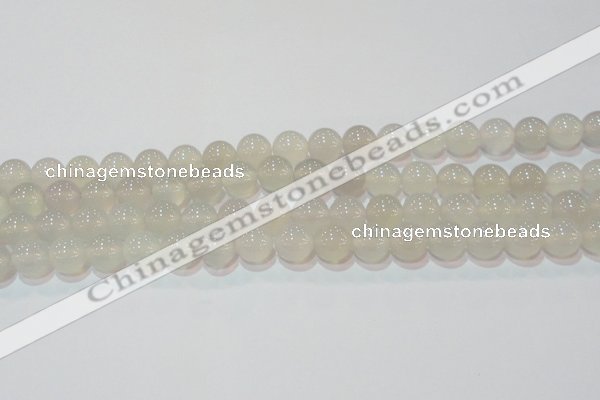 CAG6503 15.5 inches 10mm round Brazilian white agate beads