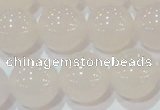 CAG6505 15.5 inches 14mm round Brazilian white agate beads