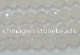 CAG6511 15.5 inches 6mm faceted round Brazilian white agate beads