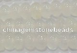 CAG6522 15.5 inches 6*10mm rondelle Brazilian white agate beads