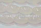 CAG6526 15.5 inches 10*14mm rice Brazilian white agate beads