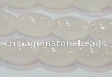 CAG6526 15.5 inches 10*14mm rice Brazilian white agate beads