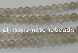 CAG6530 15.5 inches 3mm round Brazilian grey agate beads