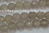 CAG6536 15.5 inches 6mm faceted round Brazilian grey agate beads