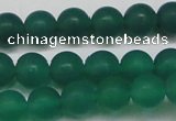 CAG6569 15.5 inches 8mm round matte green agate beads wholesale