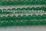 CAG6601 15.5 inches 2mm round green agate gemstone beads