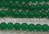 CAG6603 15.5 inches 4mm round green agate gemstone beads