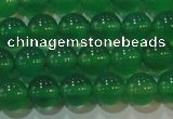 CAG6604 15.5 inches 6mm round green agate gemstone beads