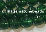 CAG6606 15.5 inches 10mm round green agate gemstone beads