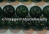 CAG6607 15.5 inches 12mm round green agate gemstone beads