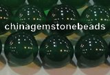 CAG6608 15.5 inches 14mm round green agate gemstone beads