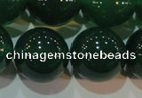 CAG6609 15.5 inches 16mm round green agate gemstone beads