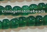 CAG6628 15.5 inches 8*13mm peanut-shaped green agate gemstone beads