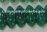 CAG6640 15.5 inches 8*20mm marquise double drilled green agate beads