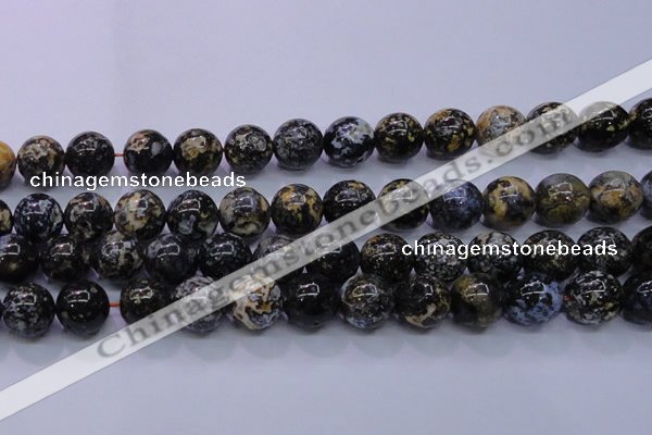 CAG6658 15.5 inches 20mm round blue ocean agate gemstone beads