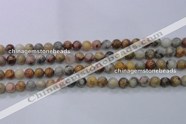 CAG6670 15.5 inches 4mm round natural crazy lace agate beads