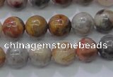CAG6671 15.5 inches 6mm round natural crazy lace agate beads