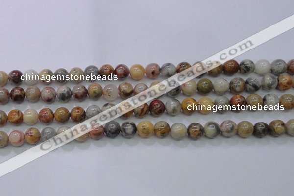 CAG6671 15.5 inches 6mm round natural crazy lace agate beads