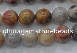 CAG6672 15.5 inches 8mm round natural crazy lace agate beads