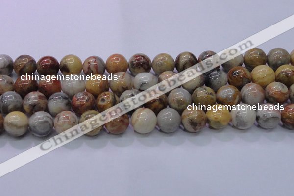 CAG6676 15.5 inches 16mm round natural crazy lace agate beads