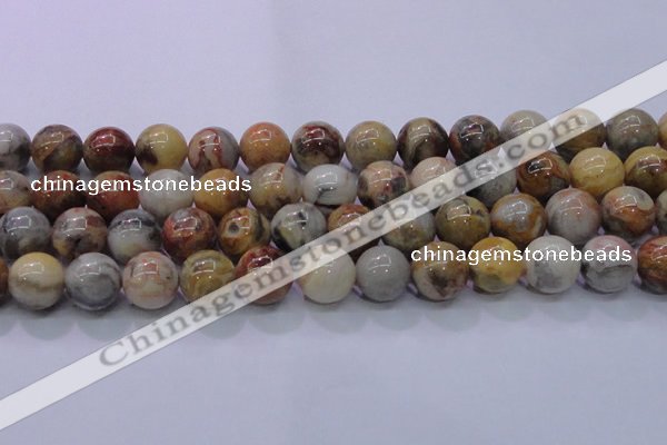 CAG6677 15.5 inches 18mm round natural crazy lace agate beads