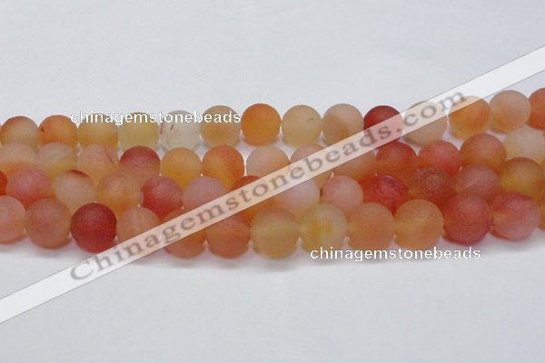 CAG6692 15 inches 12mm round multicolor pilates agate beads