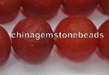 CAG6703 15 inches 14mm round red pilates agate beads