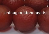 CAG6706 15 inches 20mm round red pilates agate beads