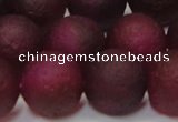 CAG6714 15 inches 16mm round plum pilates agate beads