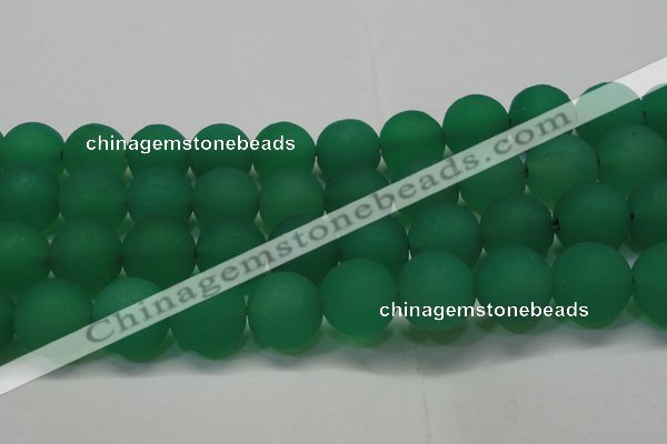 CAG6736 15 inches 20mm round green pilates agate beads