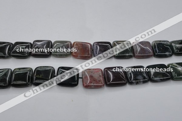 CAG6780 15.5 inches 16*16mm square Indian agate beads wholesale