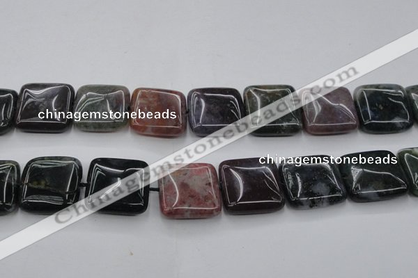 CAG6782 15.5 inches 20*20mm square Indian agate beads wholesale