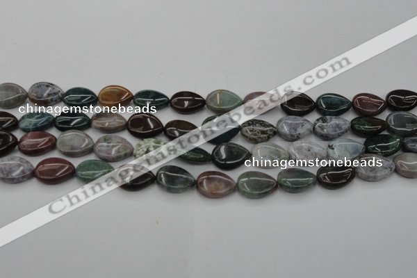 CAG6801 15.5 inches 10*14mm flat teardrop Indian agate beads