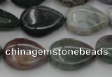 CAG6803 15.5 inches 13*18mm flat teardrop Indian agate beads