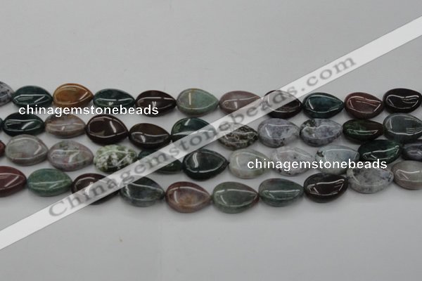 CAG6803 15.5 inches 13*18mm flat teardrop Indian agate beads